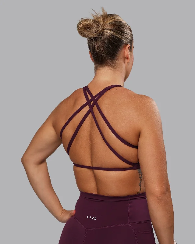 Aspire Sports Bra - Cherry Lacquer