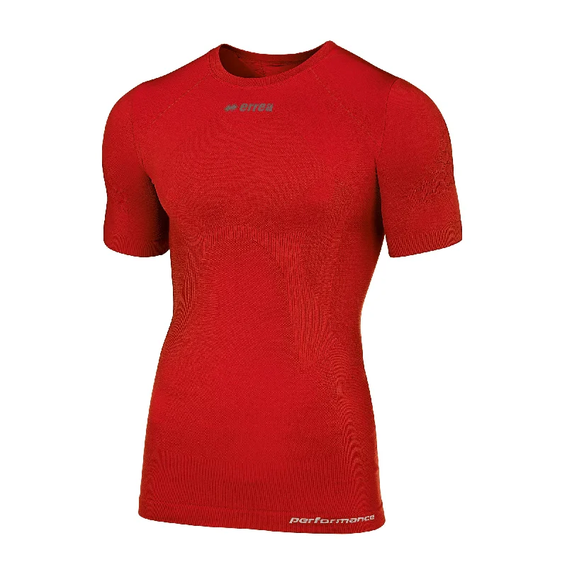 Errea David Short Sleeve Baselayer (Red)