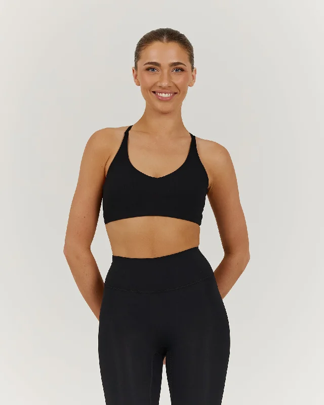 LUXE KELSEY BRA - BLACK