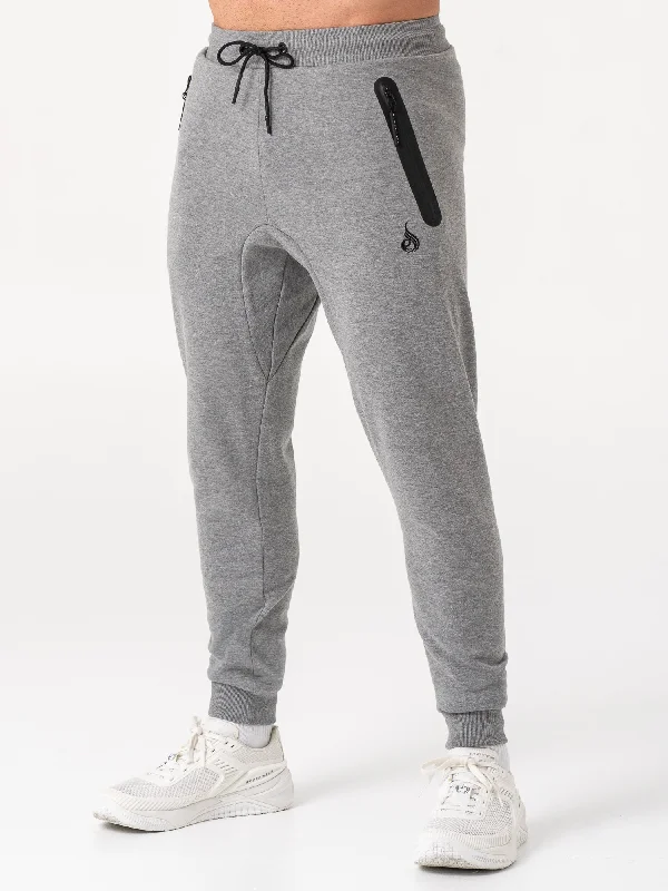 Overdrive Track Pants - Grey Marl