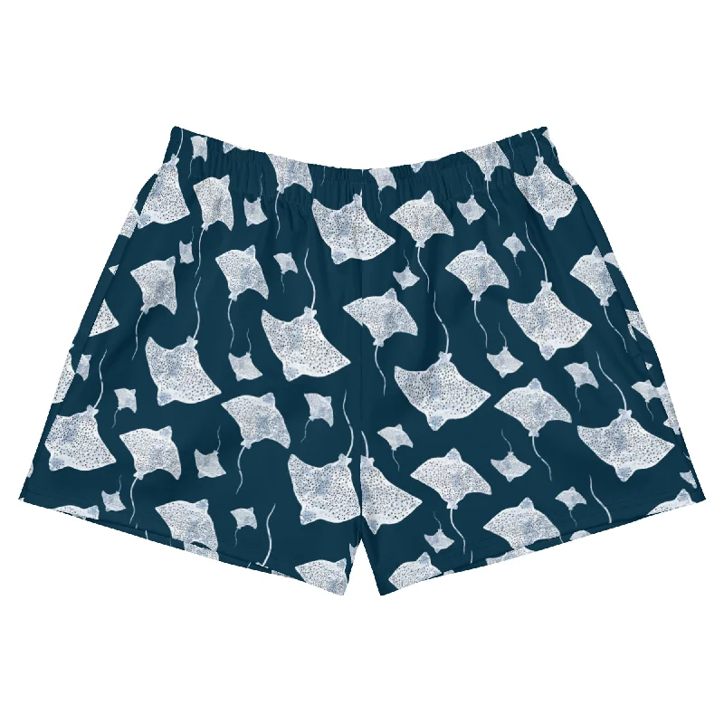 Navy Rays Athletic Shorts