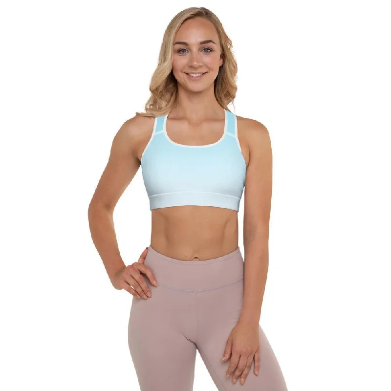 Arctic Ice Ombre Padded Sports Bra