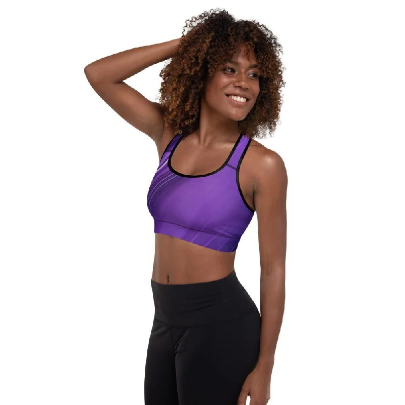 Mauve Padded Sports Bra