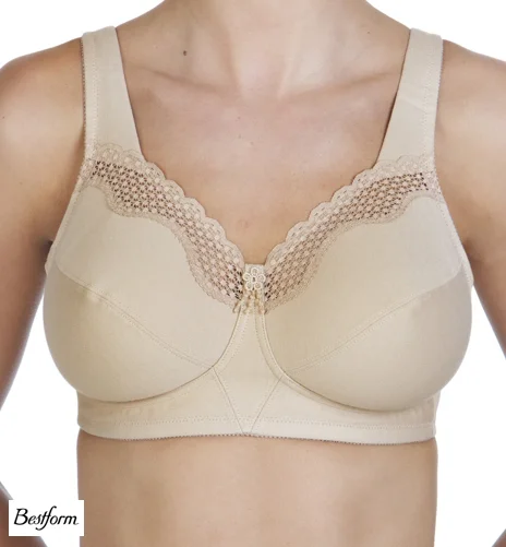 EXQUISITE FORM 535NUE COTTON FULL CUP NON WIRE BRA