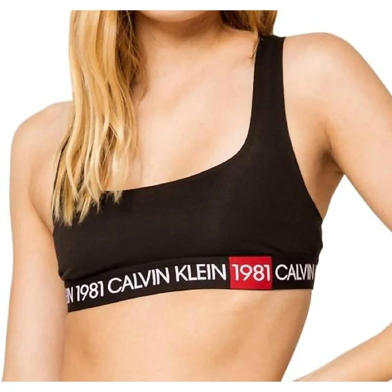 Calvin Klein - 1981 Bold Unlined Bralette - XS