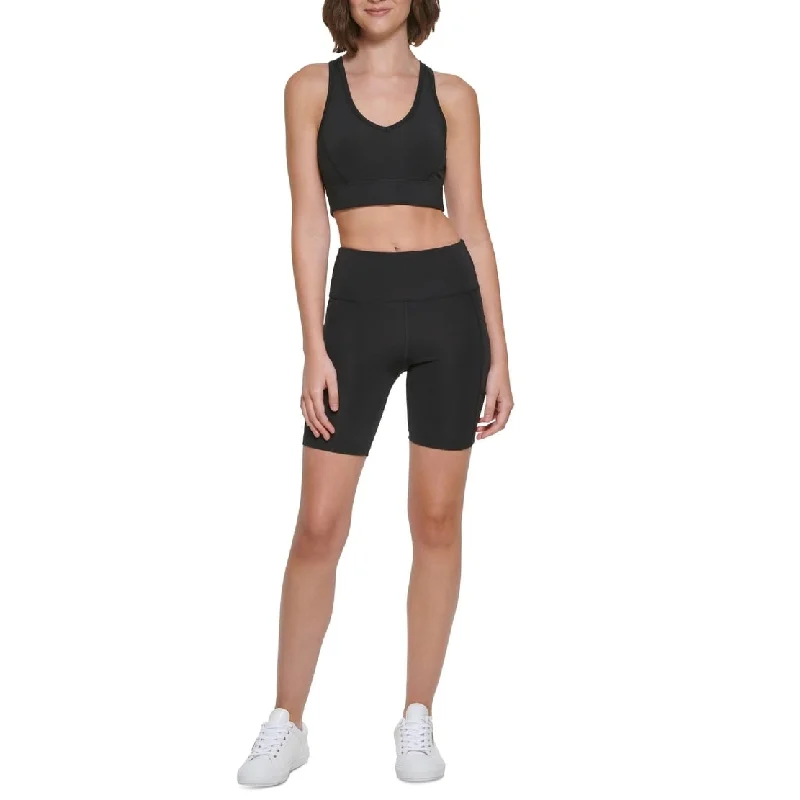 Calvin Klein Women's Medium Impact Sports Bra Black Size X-Large