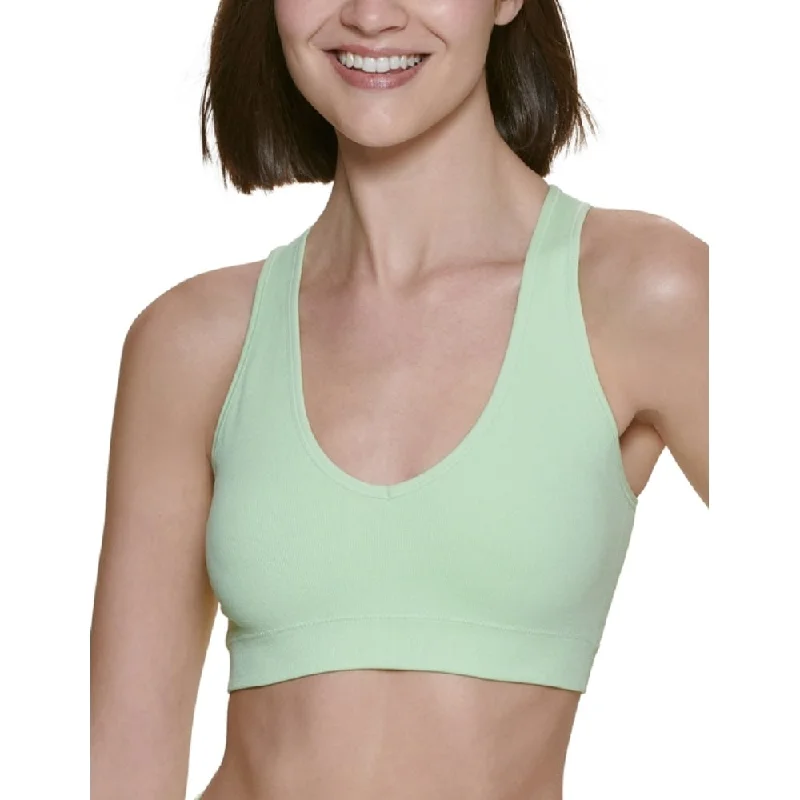 Calvin Klein Women's Ribbed Sports Bra Green Size X-Large