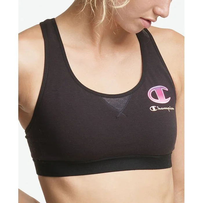 Champion Women's Fitness Workout Sports Bra Black Size X-Small - XS