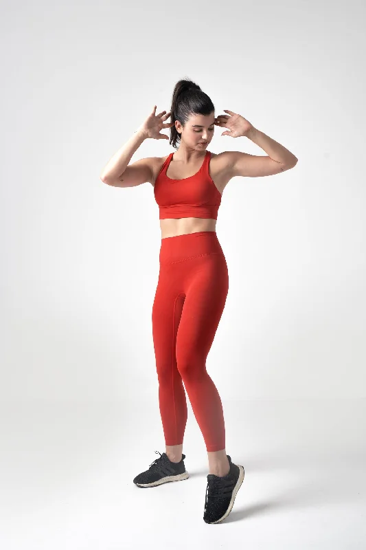 Flex Sports Bra - Fire Red