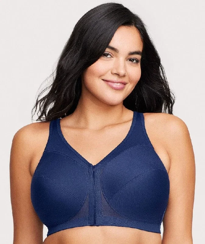 GLAMORISE 1265NAY FRONT OPENING BRA