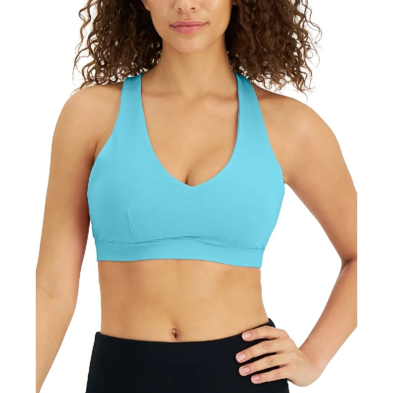 Id Ideology Women's Low Impact Sports Bra Blue Size Small