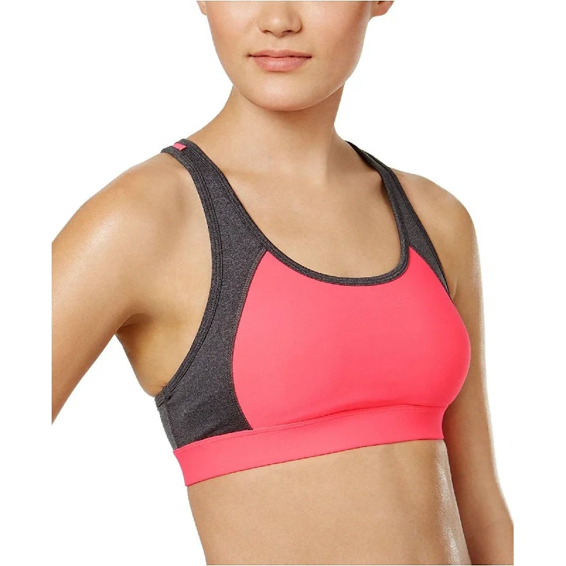 Ideology Women's Ladder Back Medium Impact Sports Bra Pink XS - Black - XS (2 - 3)