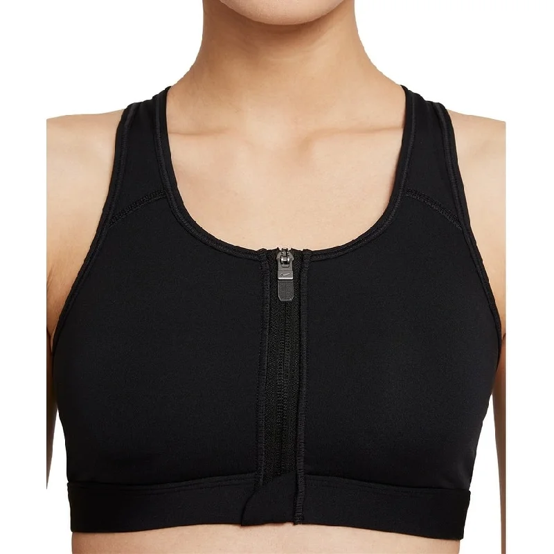 Nike Women's Dri Fit Swoosh Racerback Sports Bra Black Size Small - S